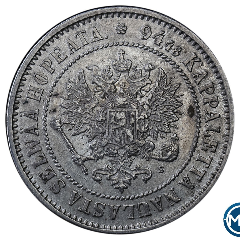 1 марка 1872 года S Для Финляндии