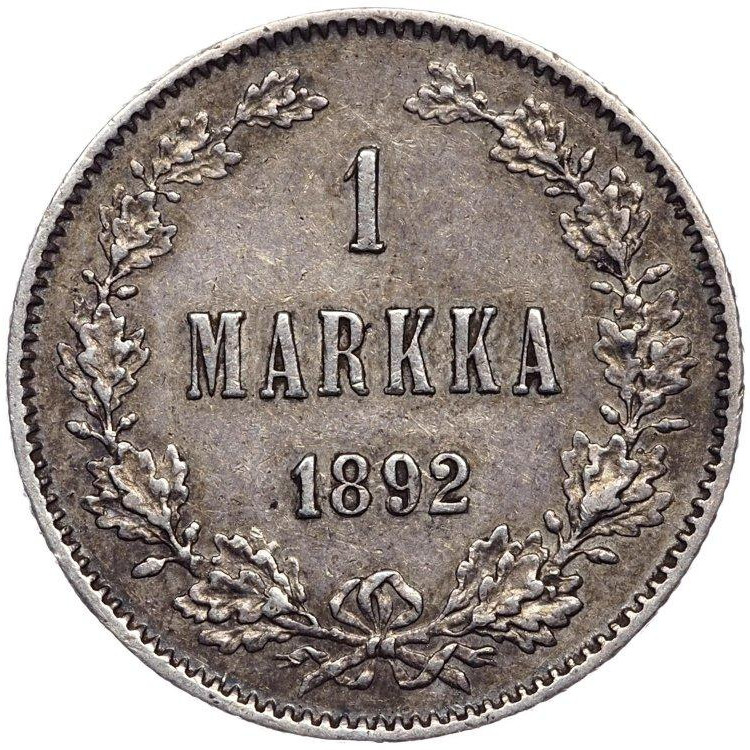 1 марка 1892 года L Для Финляндии