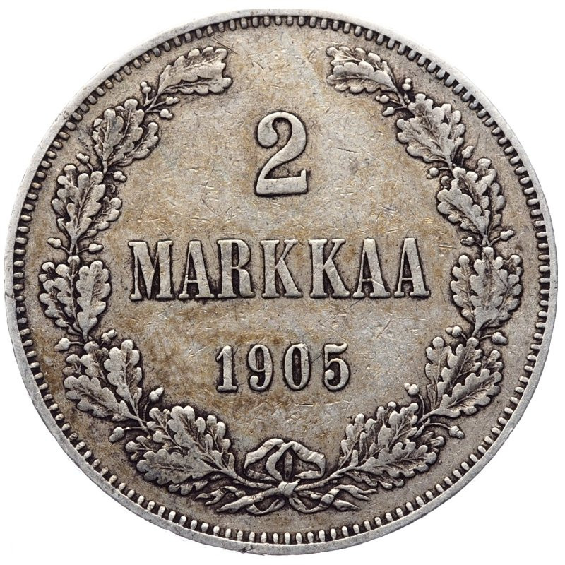 2 марки 1905 года L Для Финляндии