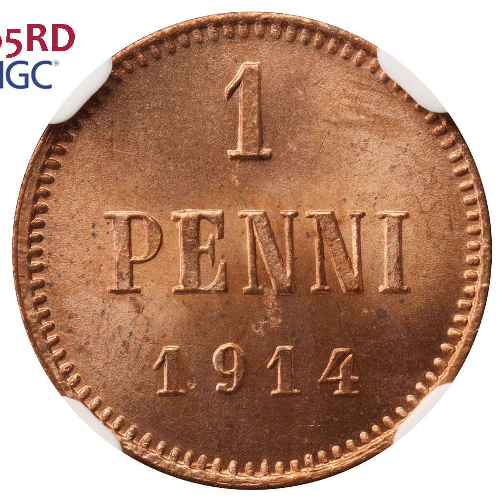 1 пенни 1914 года Для Финляндии