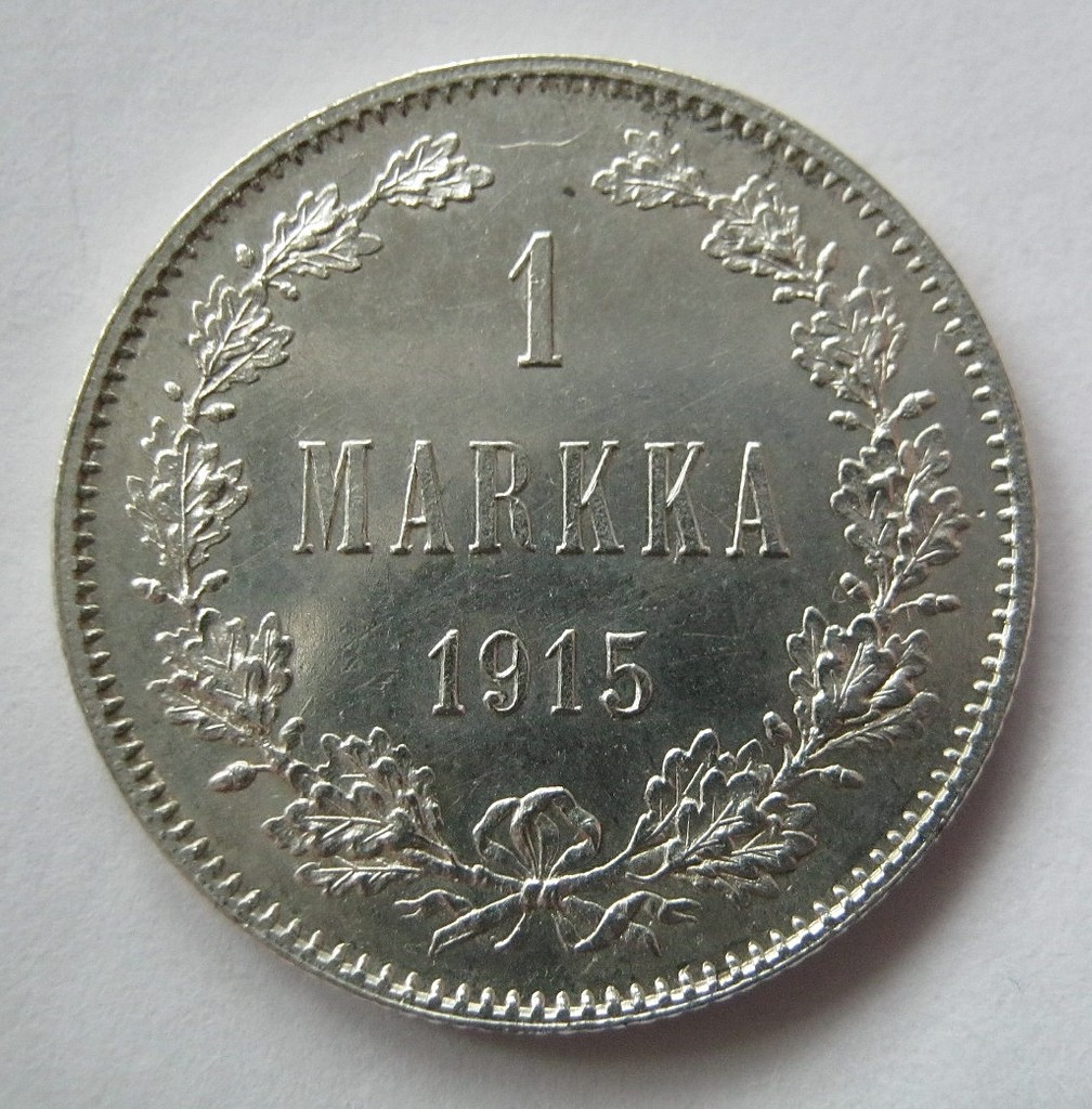 1 марка 1915 года S Для Финляндии