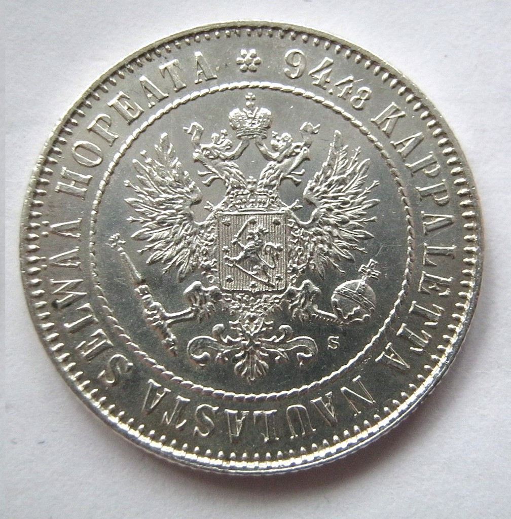 1 марка 1915 года S Для Финляндии