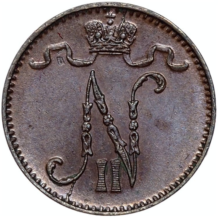 1 пенни 1899 года Для Финляндии