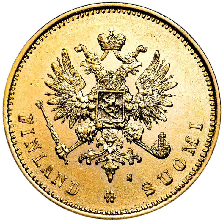 20 марок 1880 года S Для Финляндии