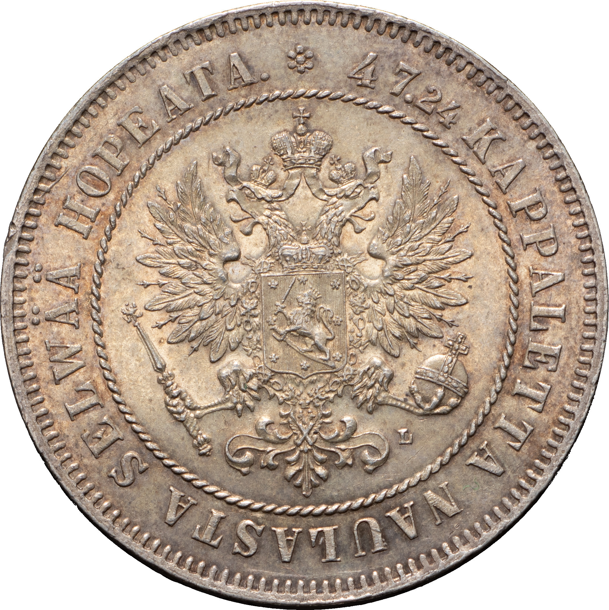 2 марки 1908 года L Для Финляндии