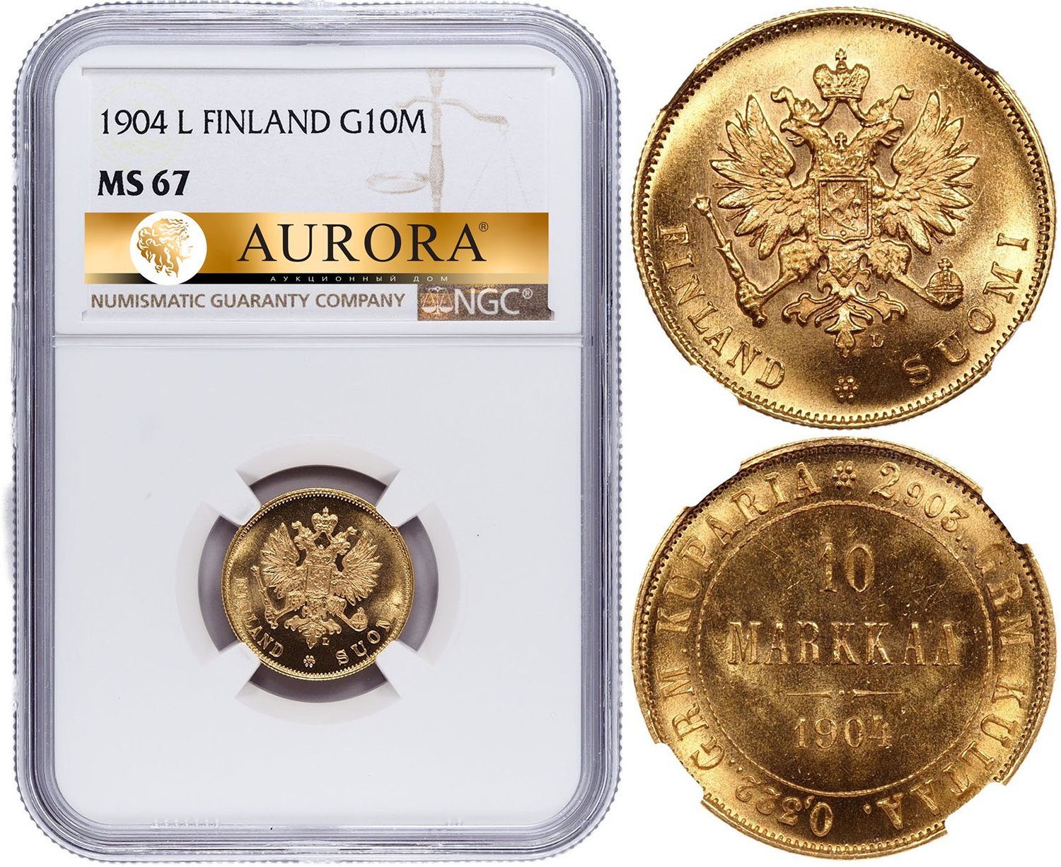 10 марок 1904 года L Для Финляндии