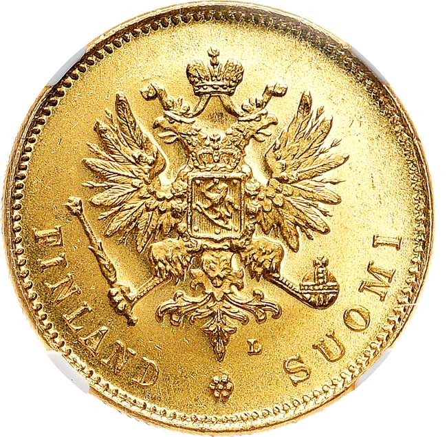 20 марок 1910 года L Для Финляндии