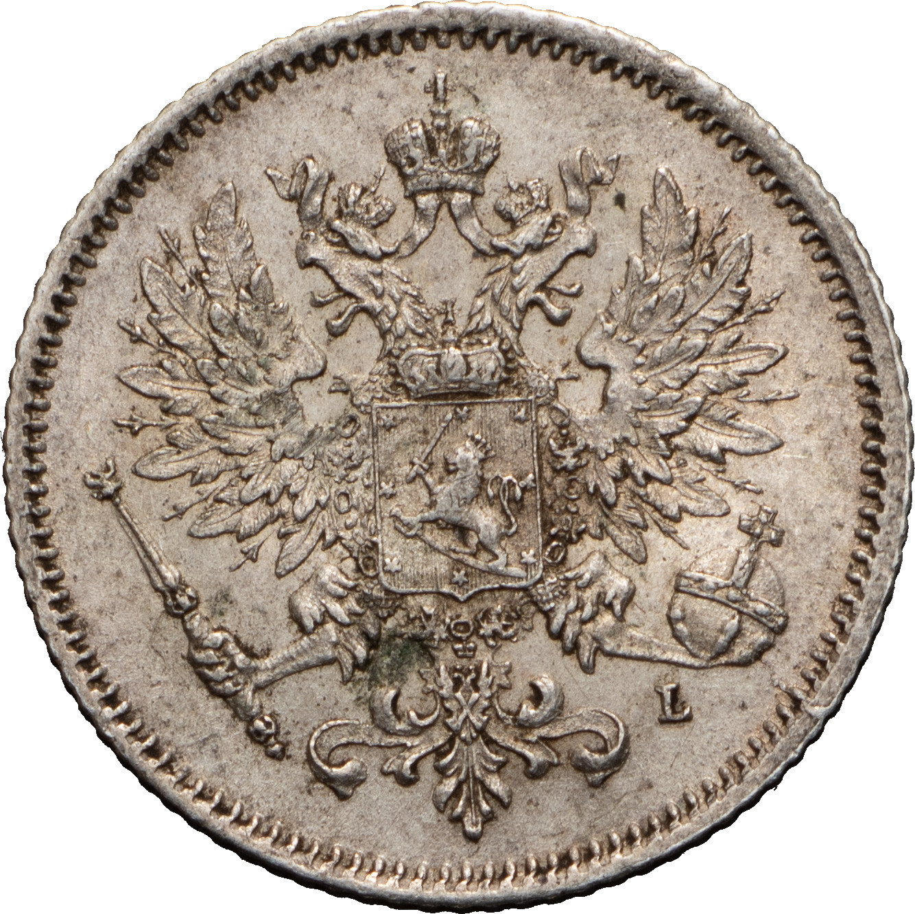 25 пенни 1908 года L Для Финляндии