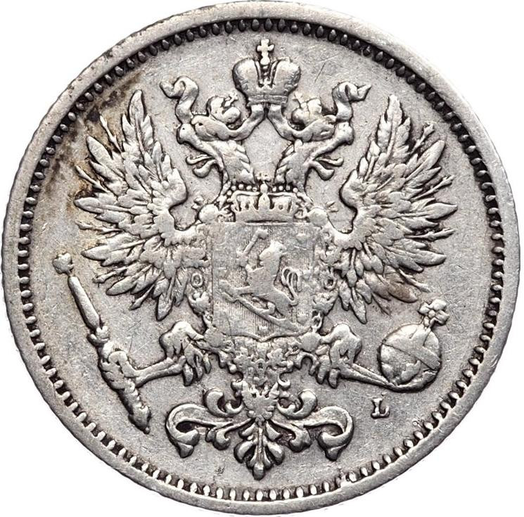 50 пенни 1889 года L Для Финляндии