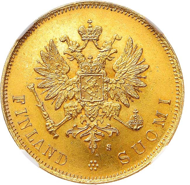 10 марок 1879 года S Для Финляндии