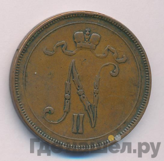 10 пенни 1895 года Для Финляндии