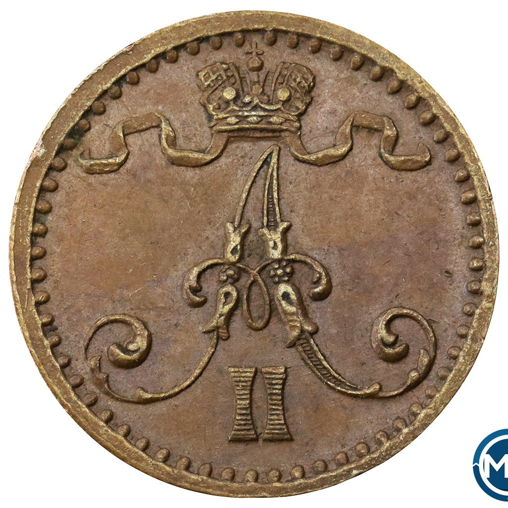 1 пенни 1871 года Для Финляндии