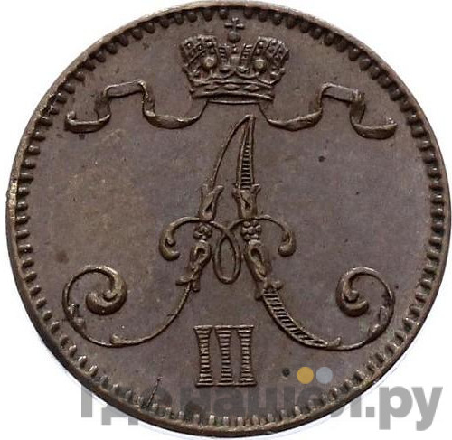 1 пенни 1892 года Для Финляндии