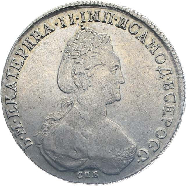 1 рубль 1782 года