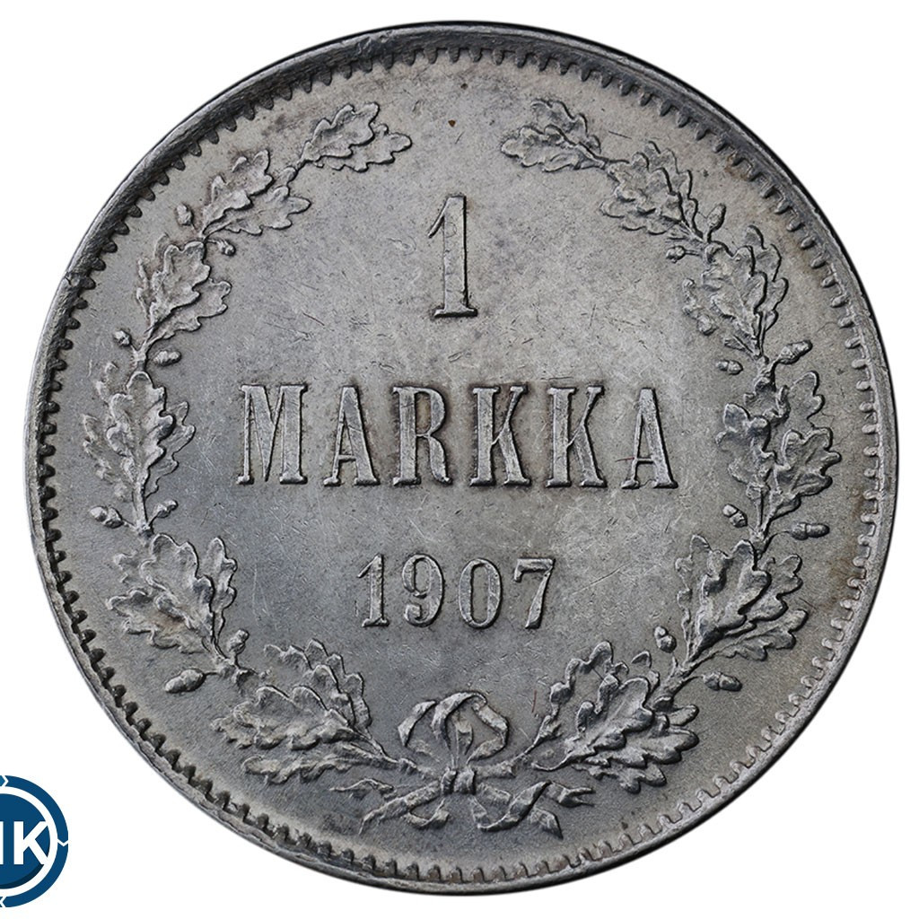 1 марка 1907 года L Для Финляндии