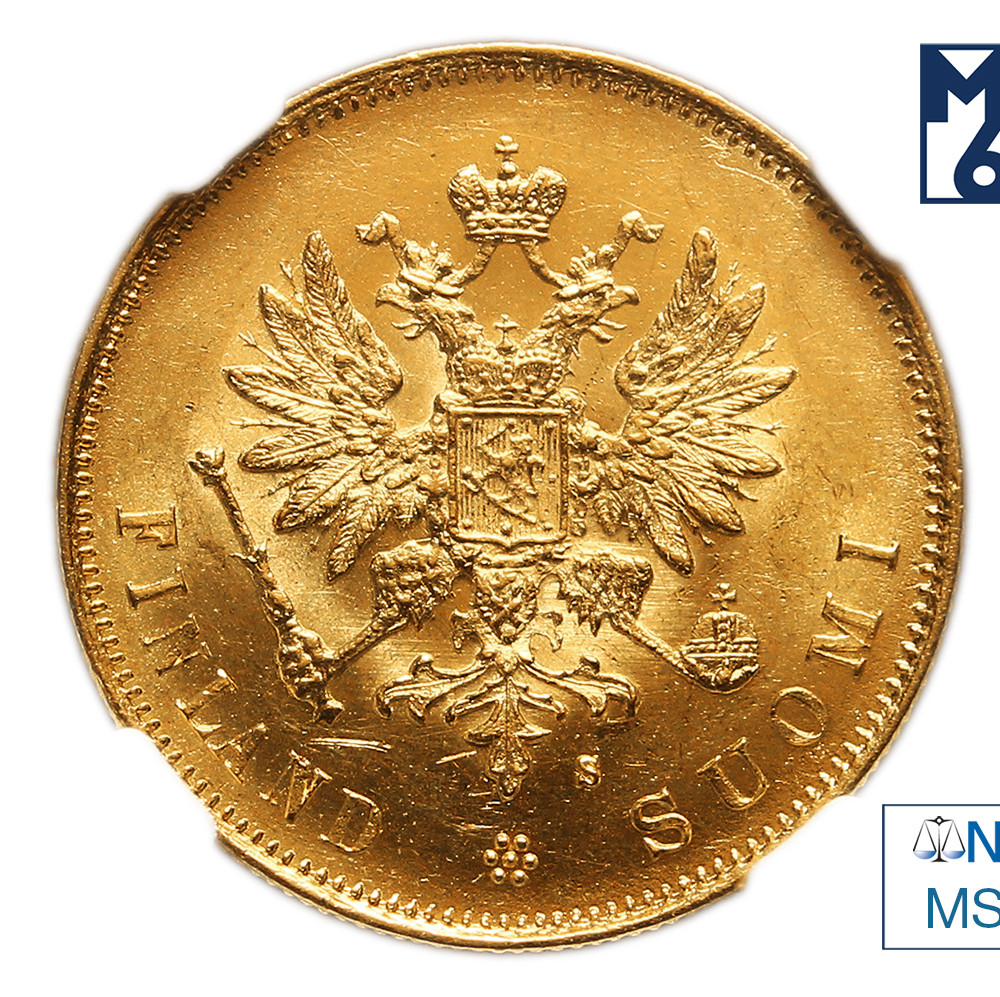 10 марок 1879 года S Для Финляндии