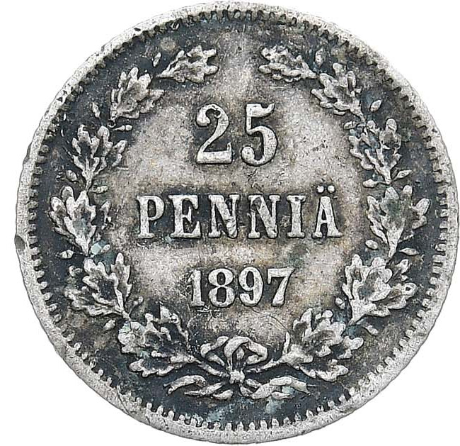 25 пенни 1897 года L Для Финляндии