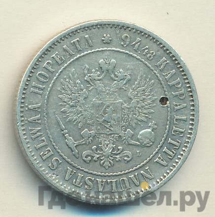 1 марка 1890 года L Для Финляндии