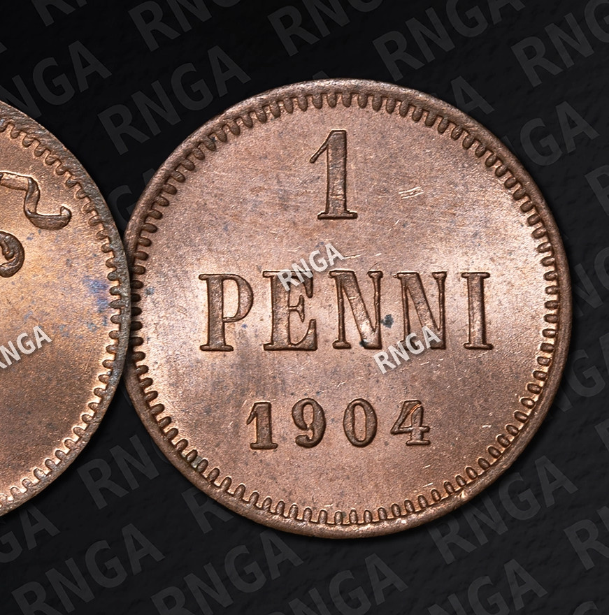 1 пенни 1904 года Для Финляндии
