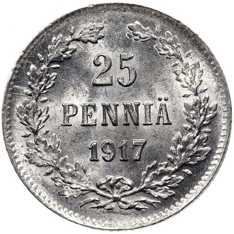 25 пенни 1917 года