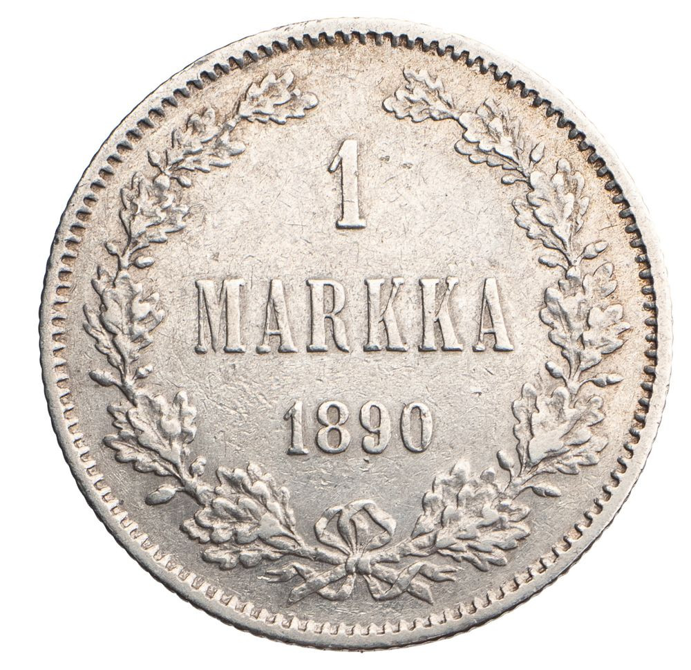 1 марка 1890 года L Для Финляндии