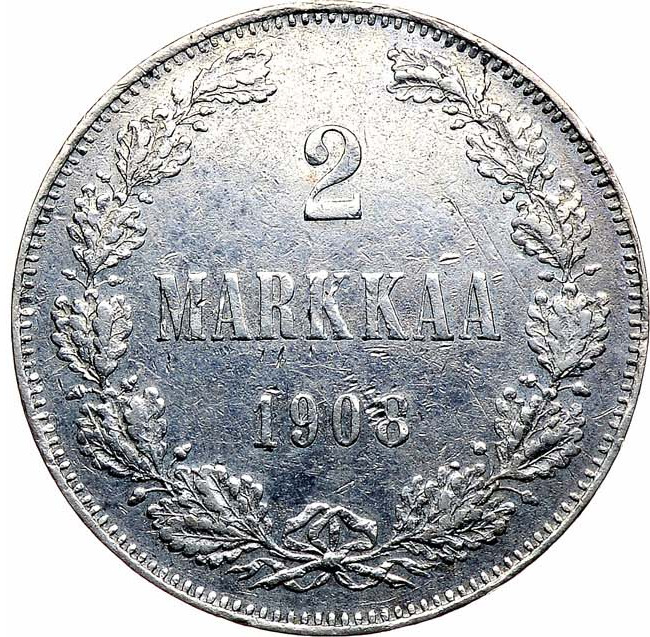 2 марки 1906 года L Для Финляндии
