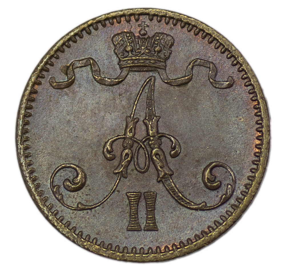 1 пенни 1876 года Для Финляндии