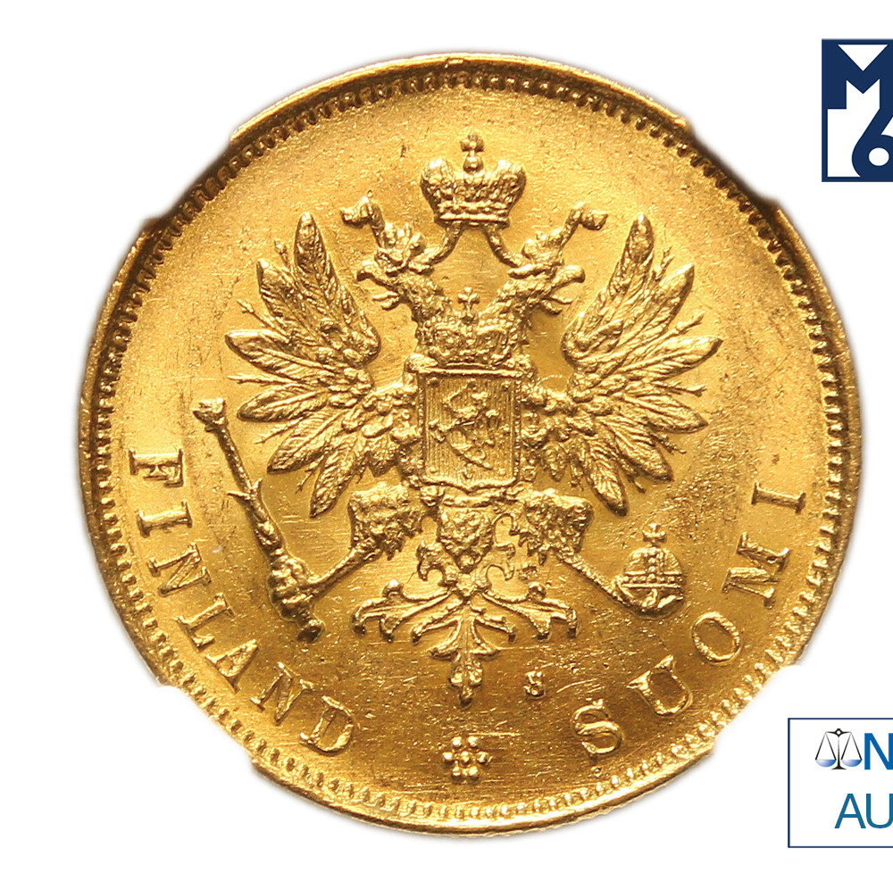 10 марок 1881 года S Для Финляндии