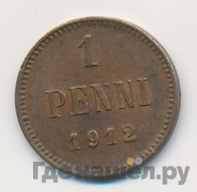 1 пенни 1912 года Для Финляндии