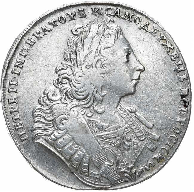 1 рубль 1729 года