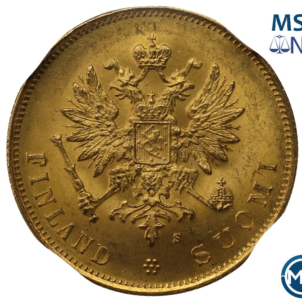 10 марок 1882 года S Для Финляндии