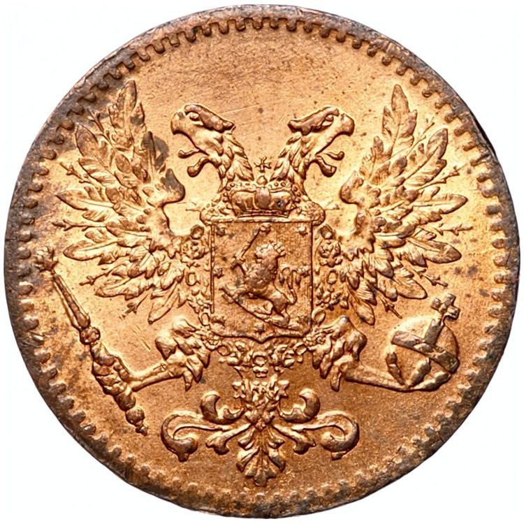 1 пенни 1917 года Для Финляндии