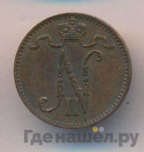 1 пенни 1901 года Для Финляндии