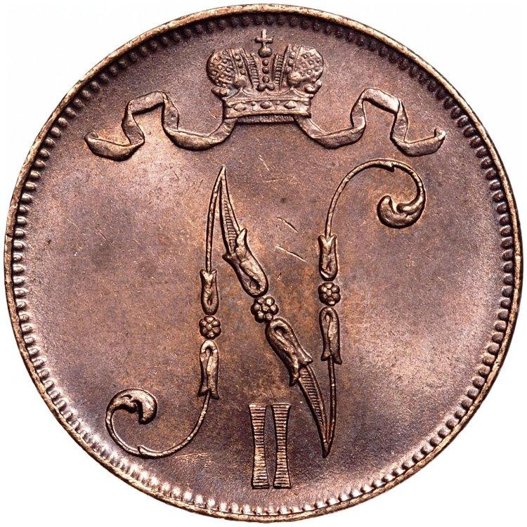 5 пенни 1915 года Для Финляндии