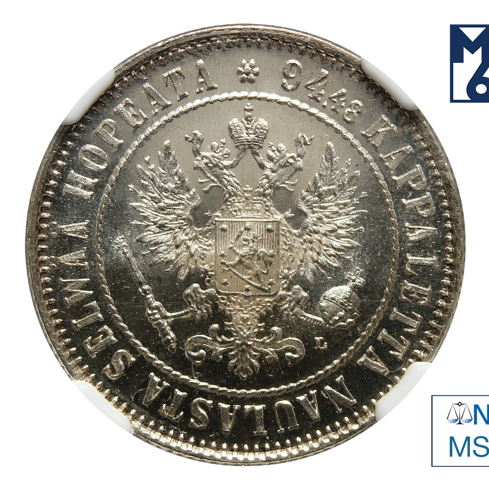 1 марка 1892 года L Для Финляндии