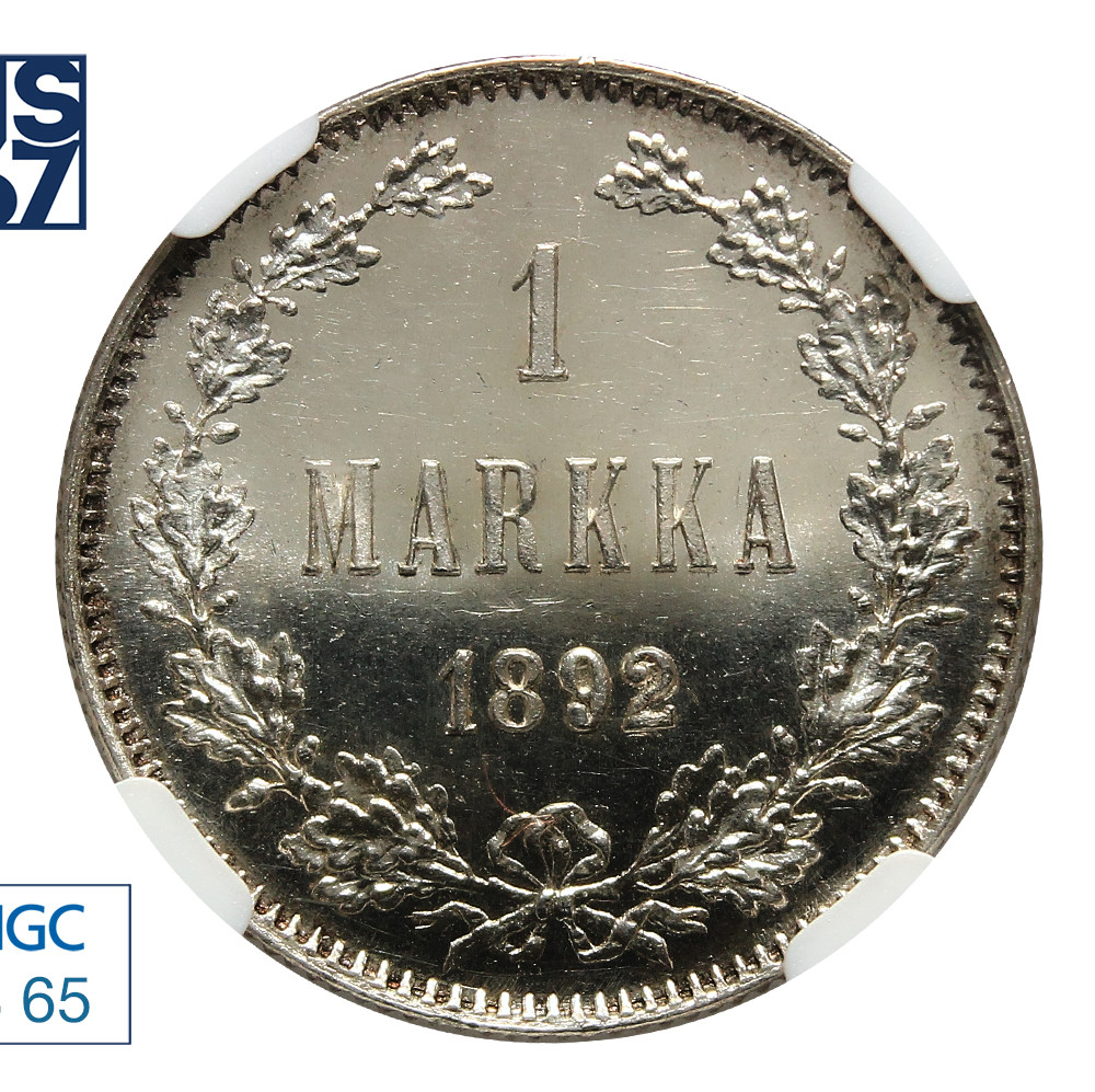 1 марка 1892 года L Для Финляндии