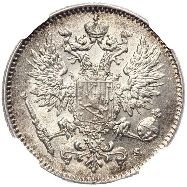 50 пенни 1916 года S Для Финляндии