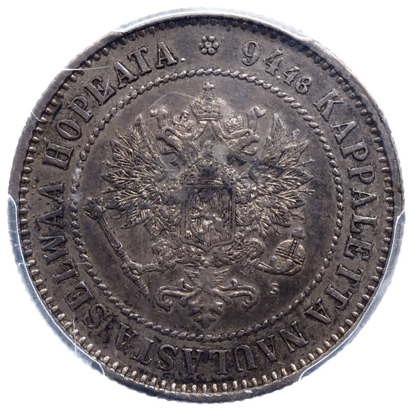 1 марка 1872 года S Для Финляндии