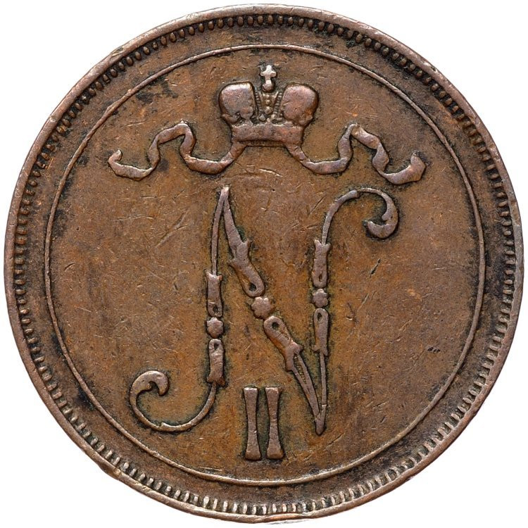 10 пенни 1907 года Для Финляндии