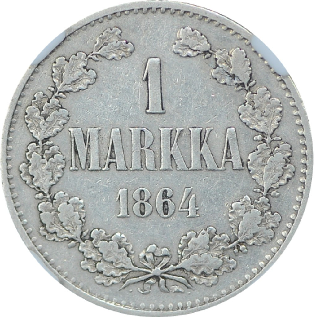 1 марка 1864 года S Для Финляндии