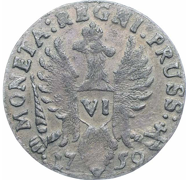 6 грошей 1759 года