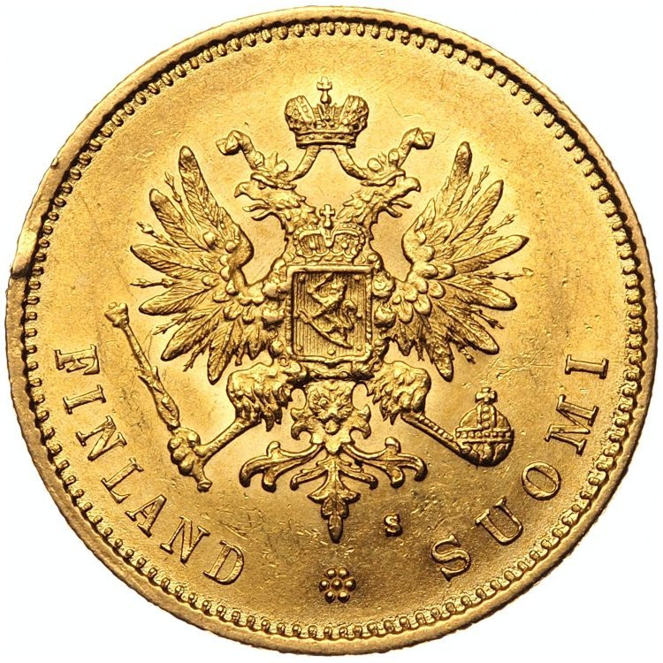 20 марок 1880 года S Для Финляндии