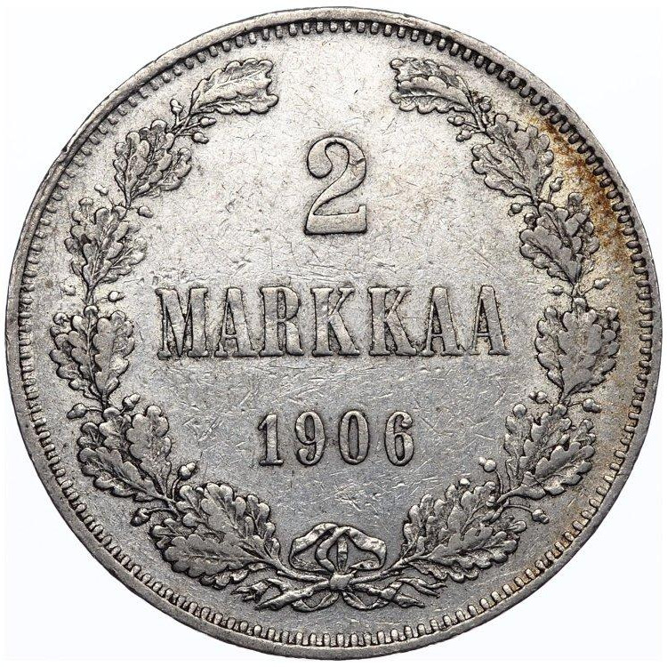2 марки 1906 года L Для Финляндии