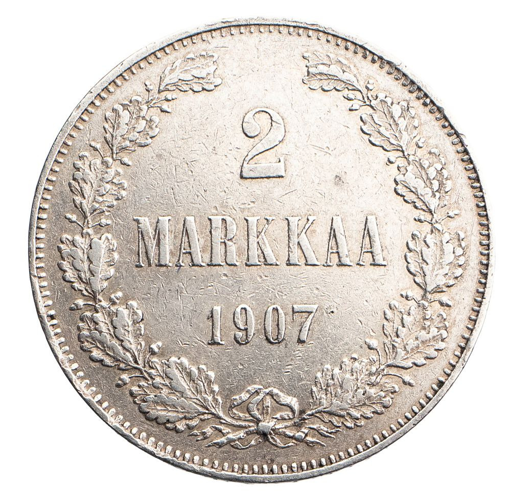 2 марки 1907 года L Для Финляндии