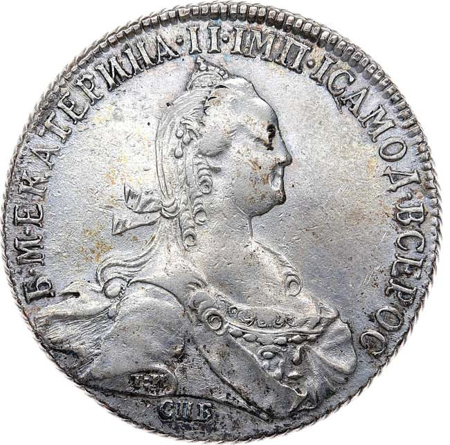 1 рубль 1774 года СПБ ТИ ФЛ