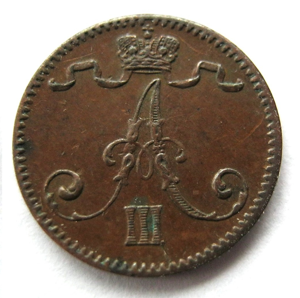 1 пенни 1888 года Для Финляндии