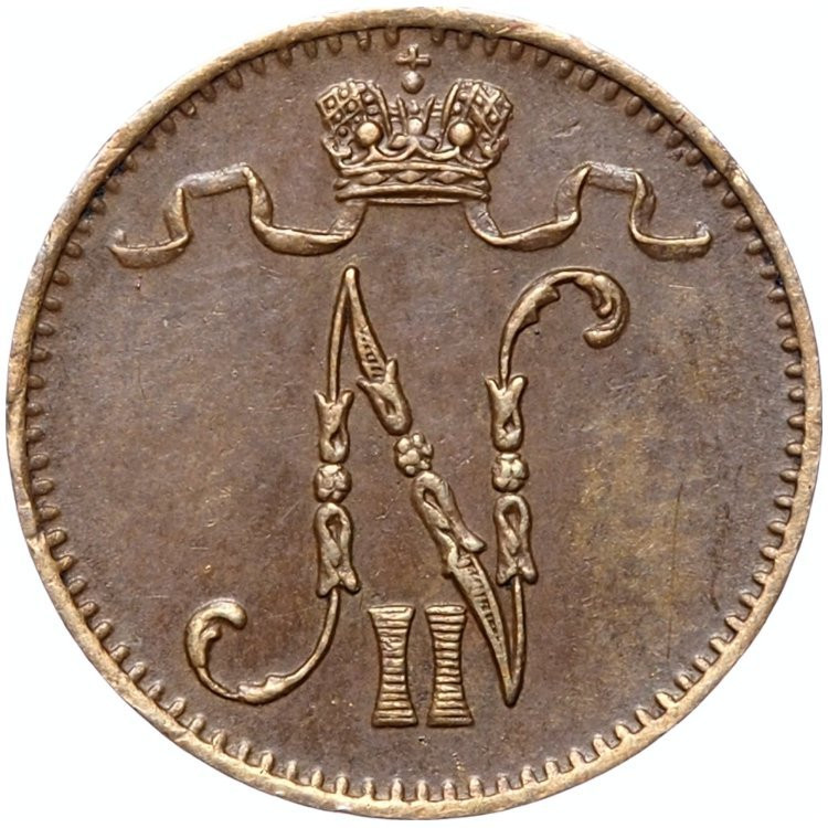 1 пенни 1902 года Для Финляндии