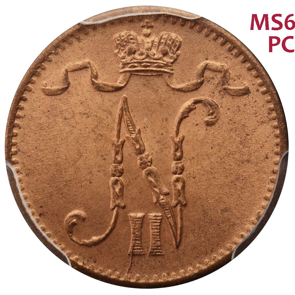 1 пенни 1907 года Для Финляндии