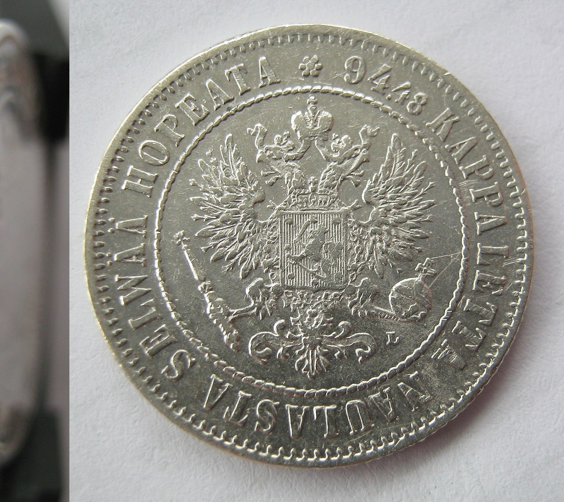 50 пенни 1907 года L Для Финляндии