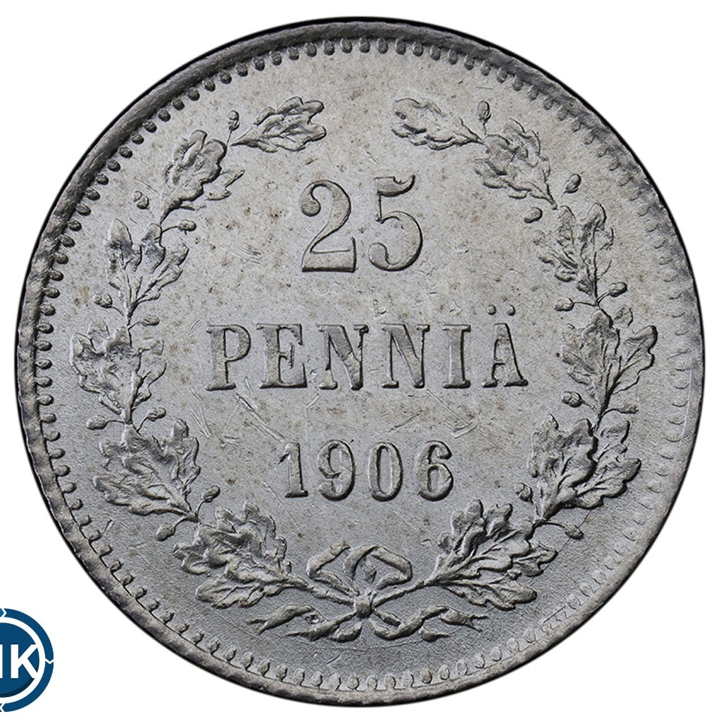 25 пенни 1906 года L Для Финляндии